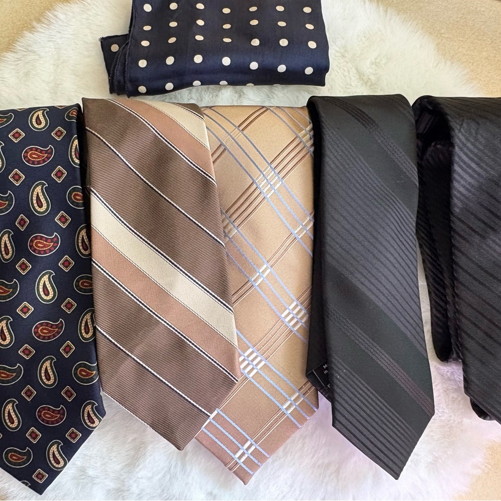 Tommy Hilfiger Michael Kors J Ferrar Apt 9  & Kline’s Ties with Silk Polka Dot
